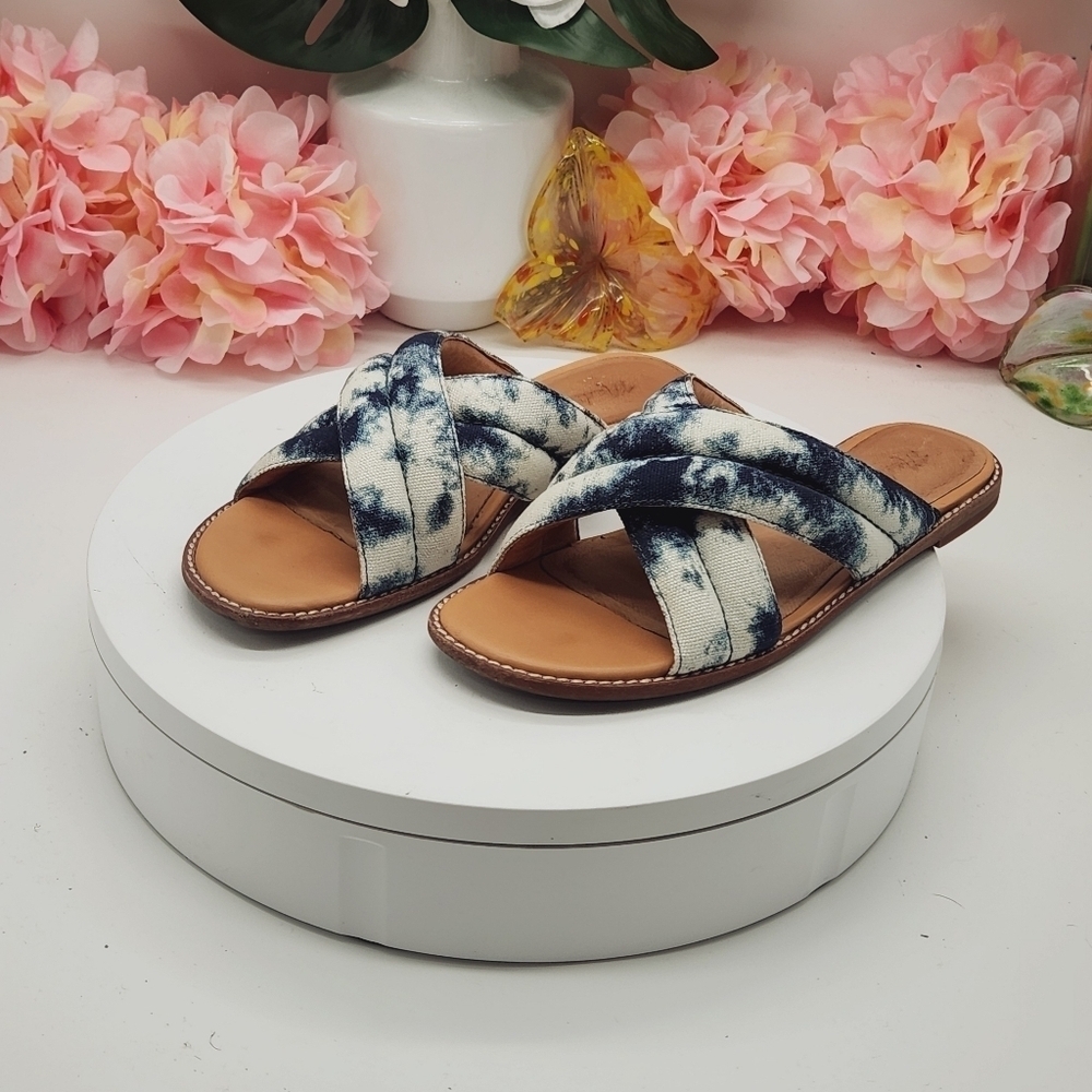 Madewell The Skyler Slide Sandal in Tie-Dye Sz 6.5 - Picture 1 of 14